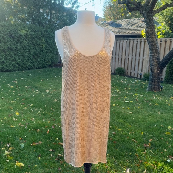 Diane von Furstenberg Pellina Gold Sequin Silk Dress | Size 12 | NWT - Picture 3 of 7